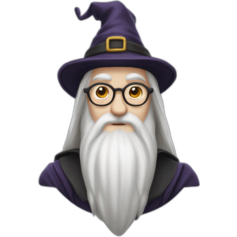 albus dumbledore with a hat emoji