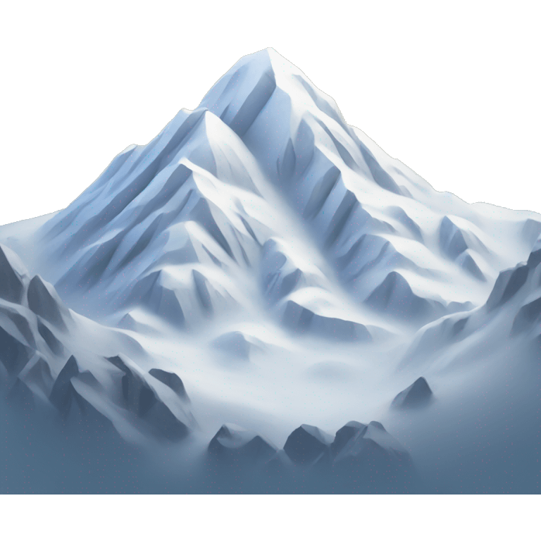 Snowy mountain emoji