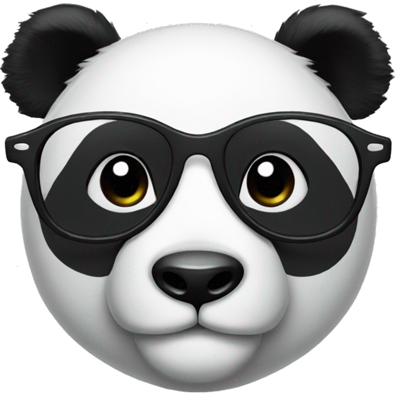 Panda with glasses emoji