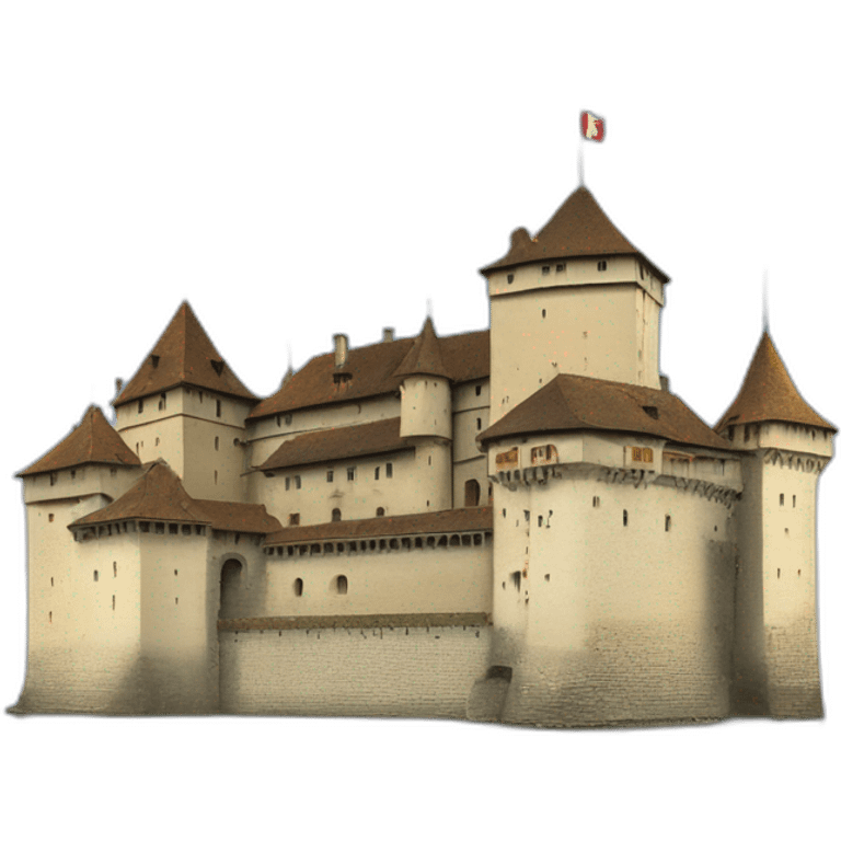 Château de chillon on the geneva lake emoji