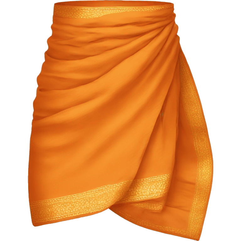 Create orange dhoti emoji