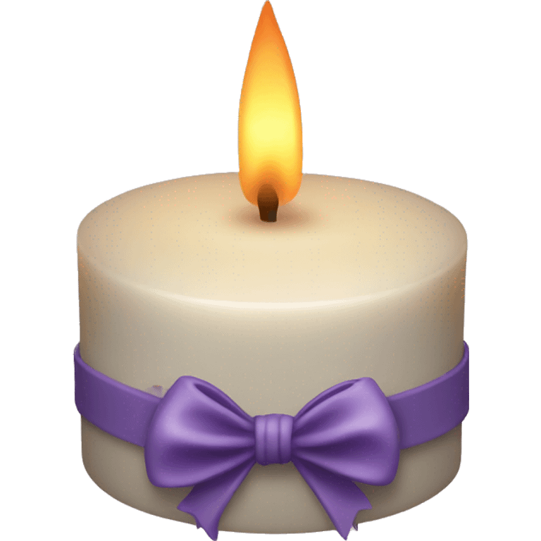 Candle with bow  emoji