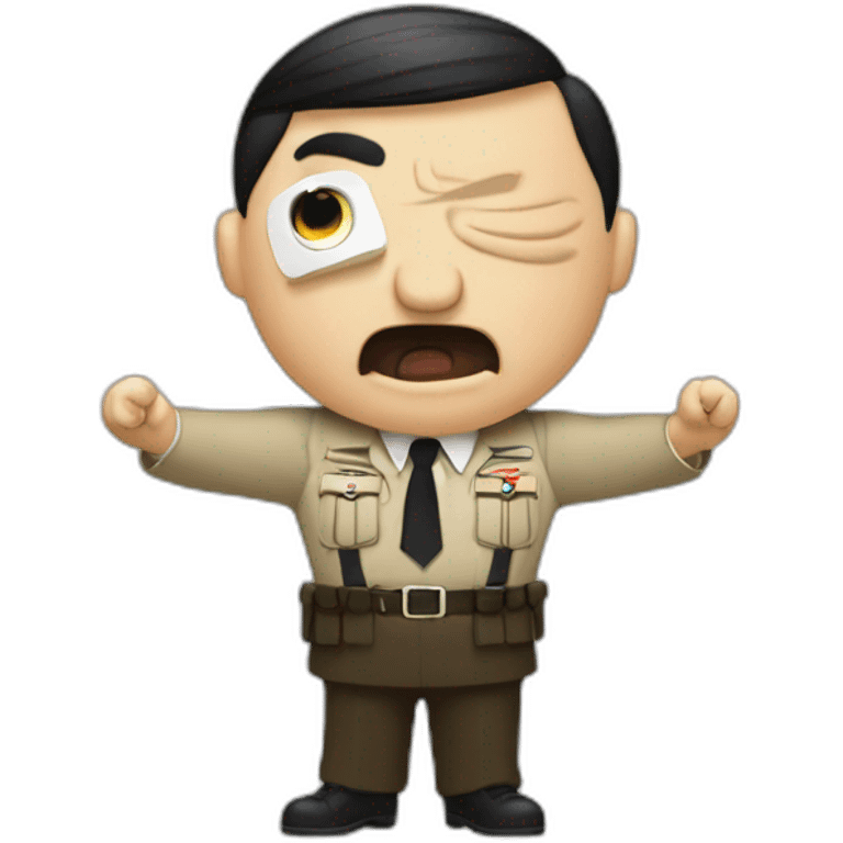 Hitler doing gangnam style emoji