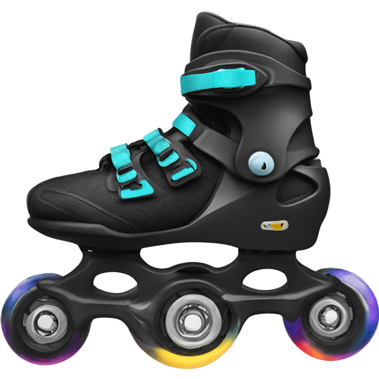 a black rollerblade inline skate, the model called "TWISTER XT" emoji