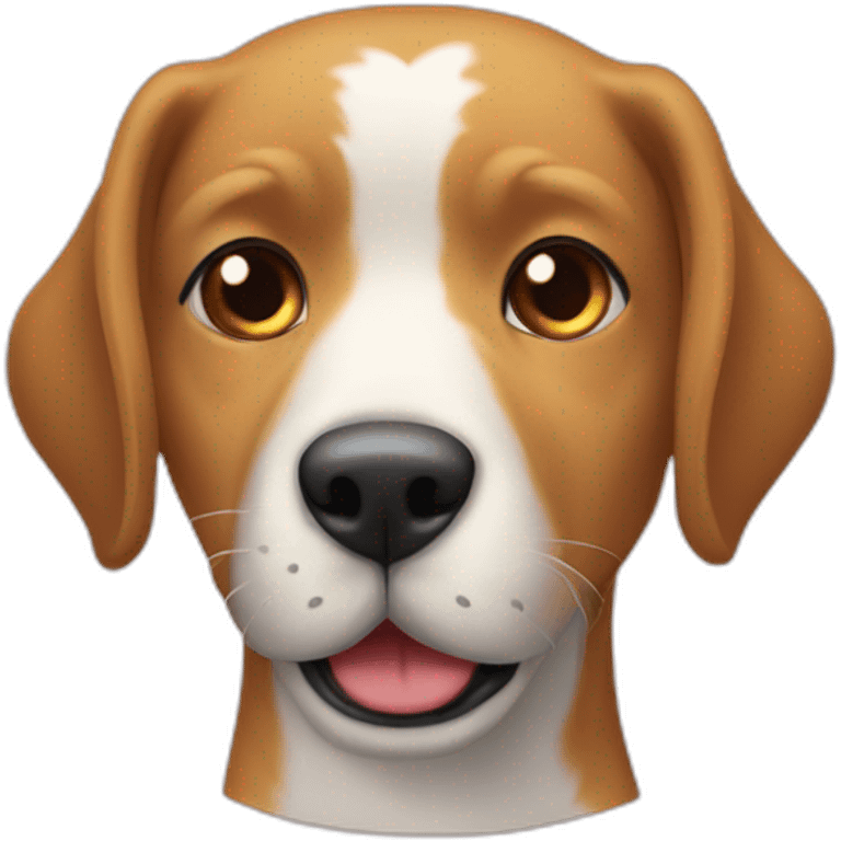 Un chien embrasser un chat emoji