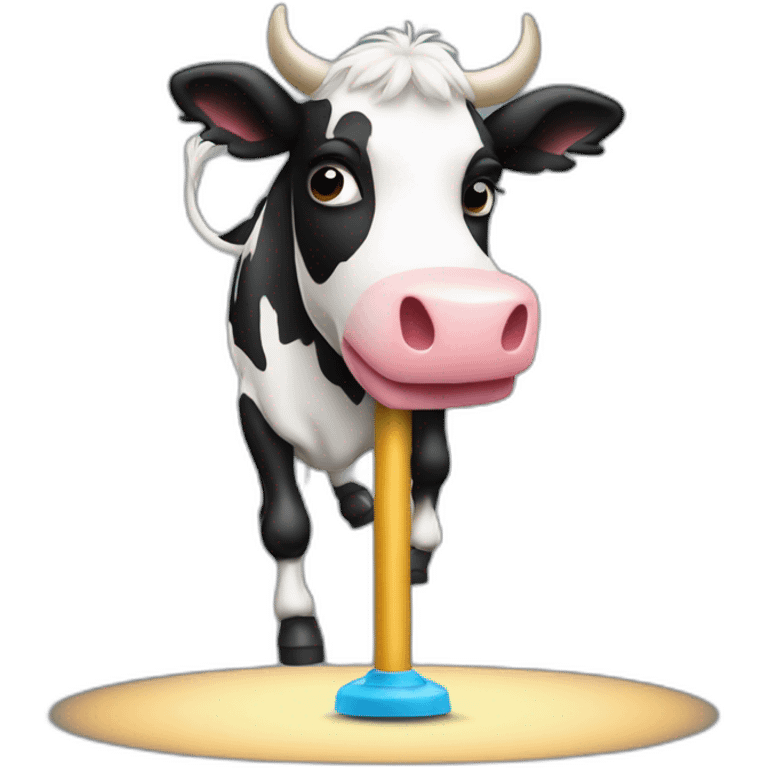 vache qui fait du pole dances emoji