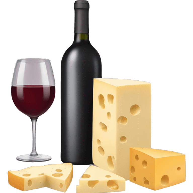 Wine and cheese emoji