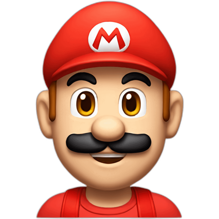 super mario face red cap emoji