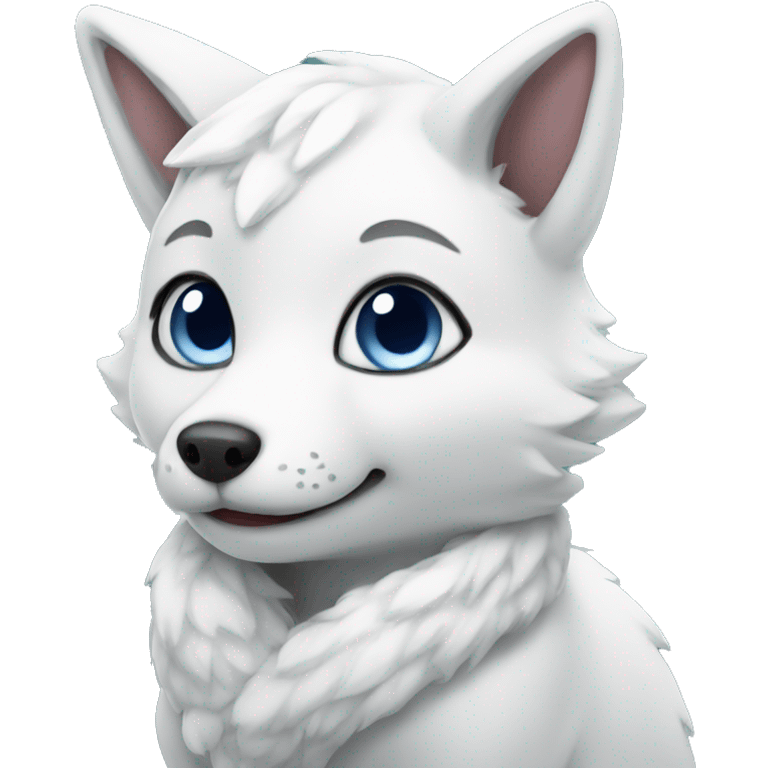 Cute snowfox  emoji