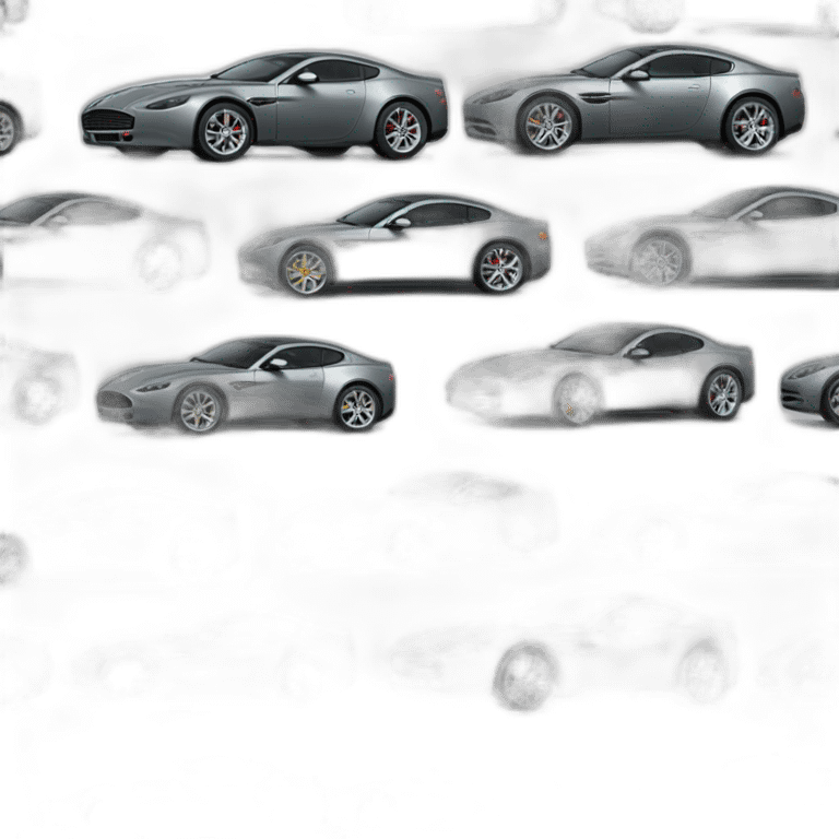 Aston martin v8 vantage grey emoji