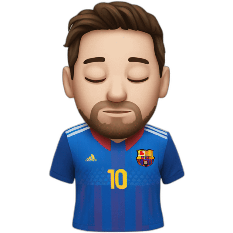 messi sleeping emoji