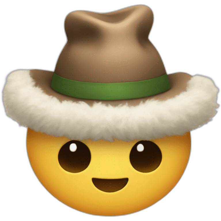 fluffy butt with a hat emoji