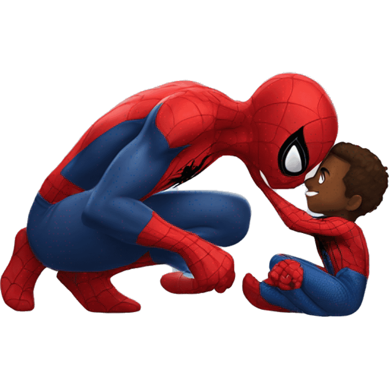 spider-man sending a kiss emoji