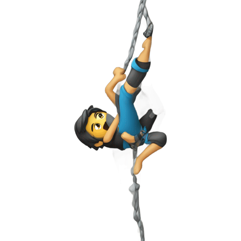 Rock climbing emoji