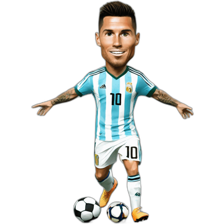 Ronaldo sur messi emoji