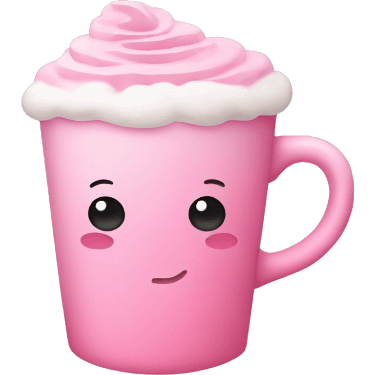 Pink latte emoji