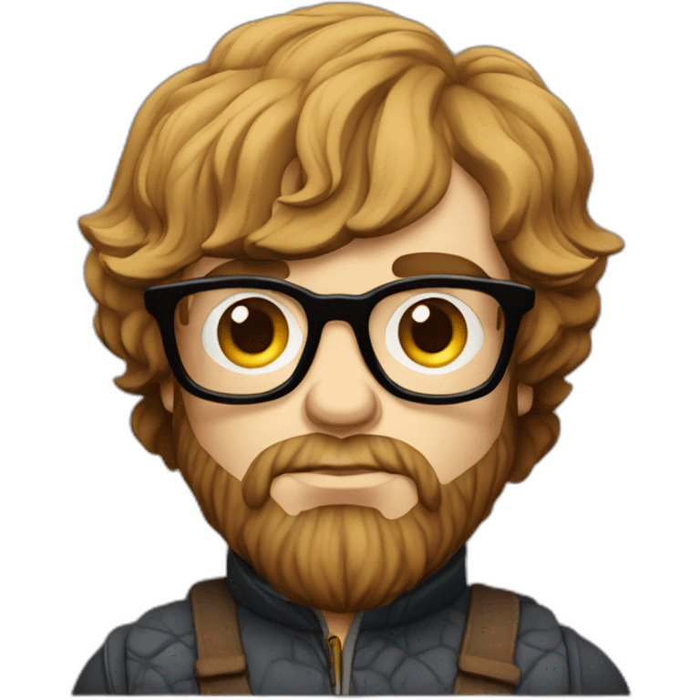 tyrion lannister as a hipster with macbook emoji