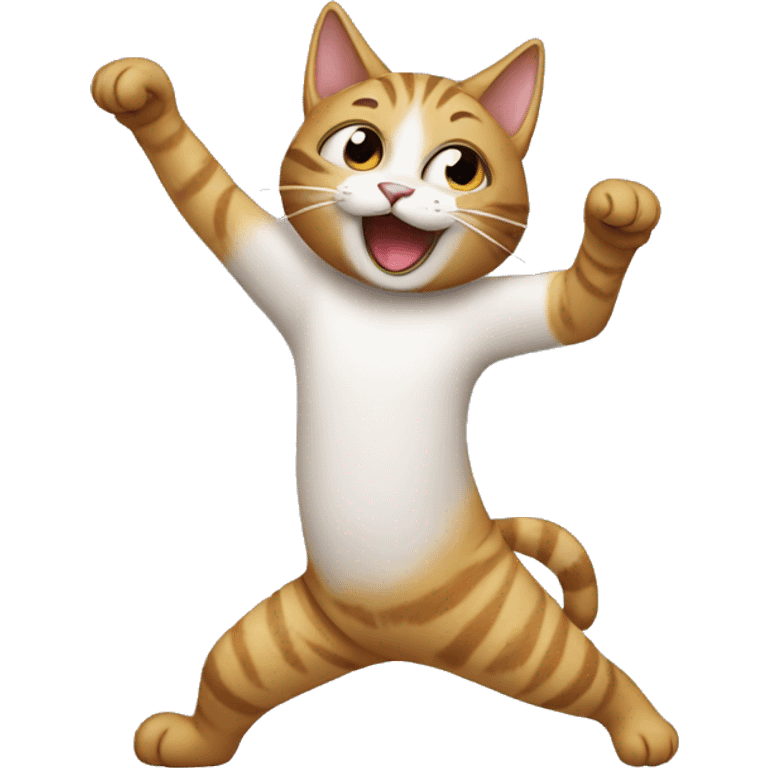 Cat dancing emoji