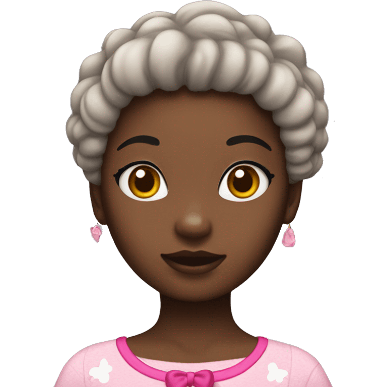 Hello kitty as a black girl emoji