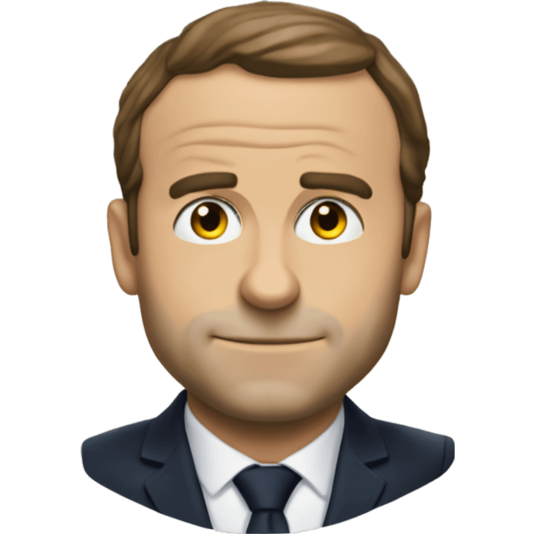 Macron qui embrasse Castex emoji