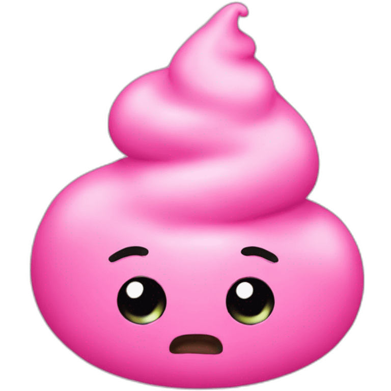 Pink poop emoji