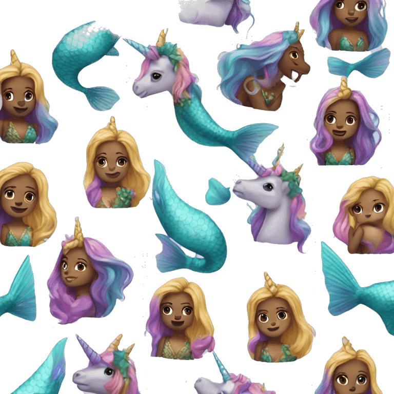 Mermaid unicorn  emoji