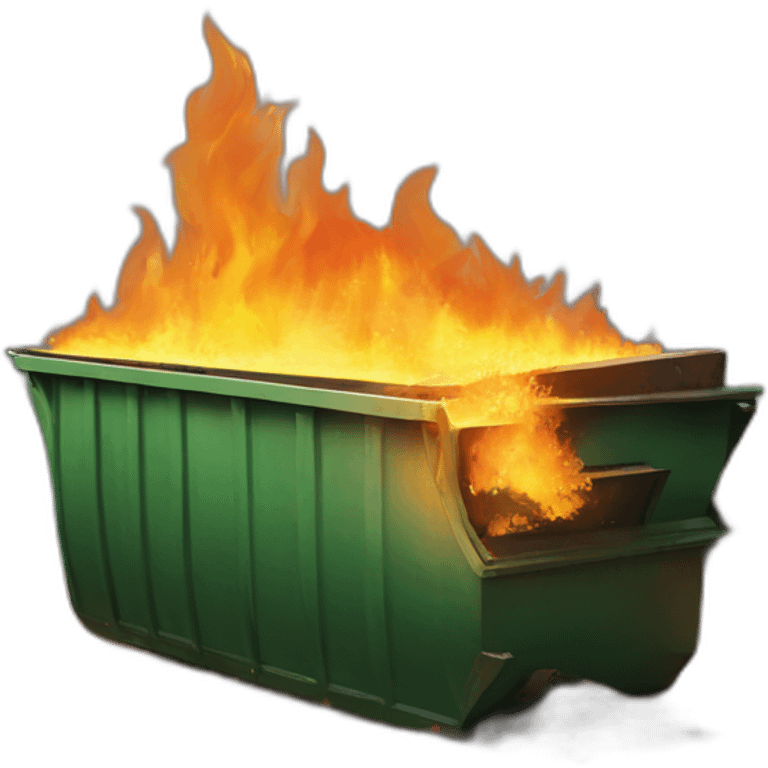 dumpster on fire emoji