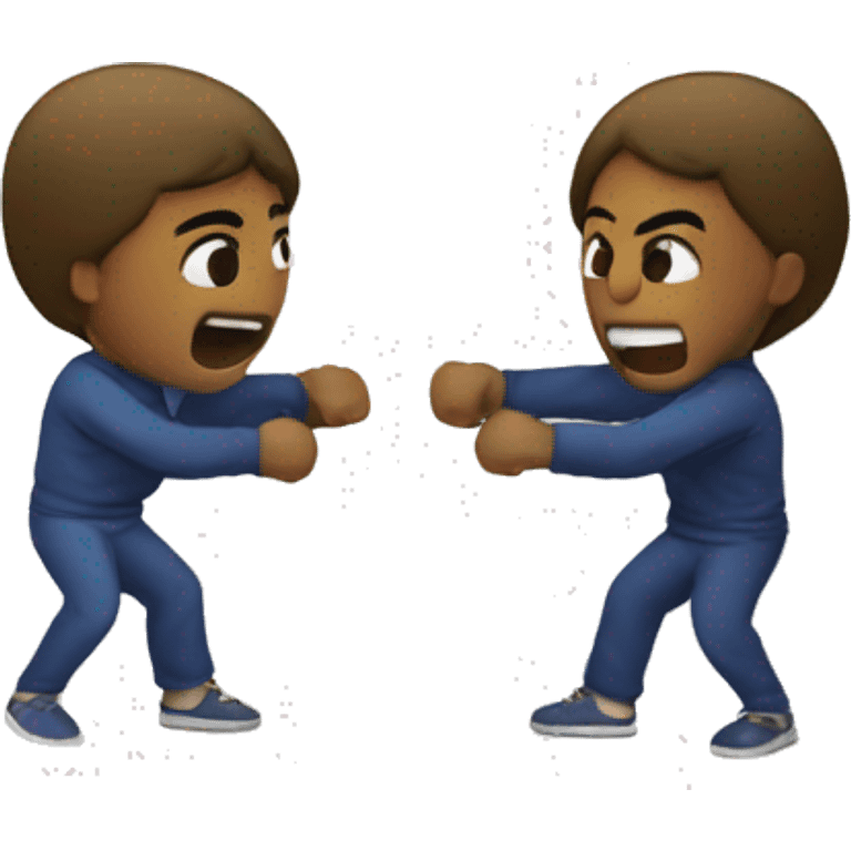 fighting siblings wit and one trying to split them up pillow emoji