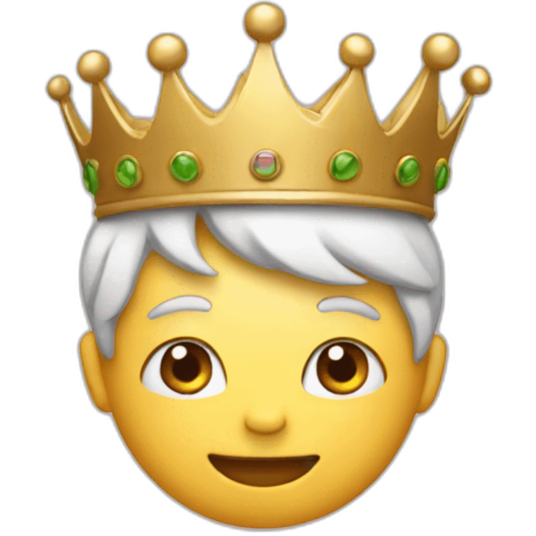 with crown emoji