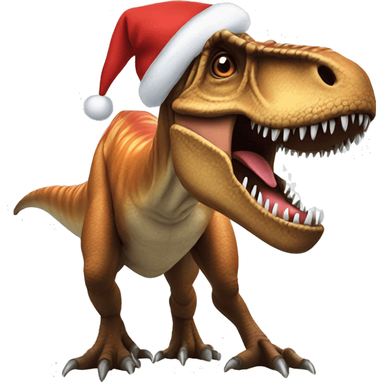 T. rex Santa emoji