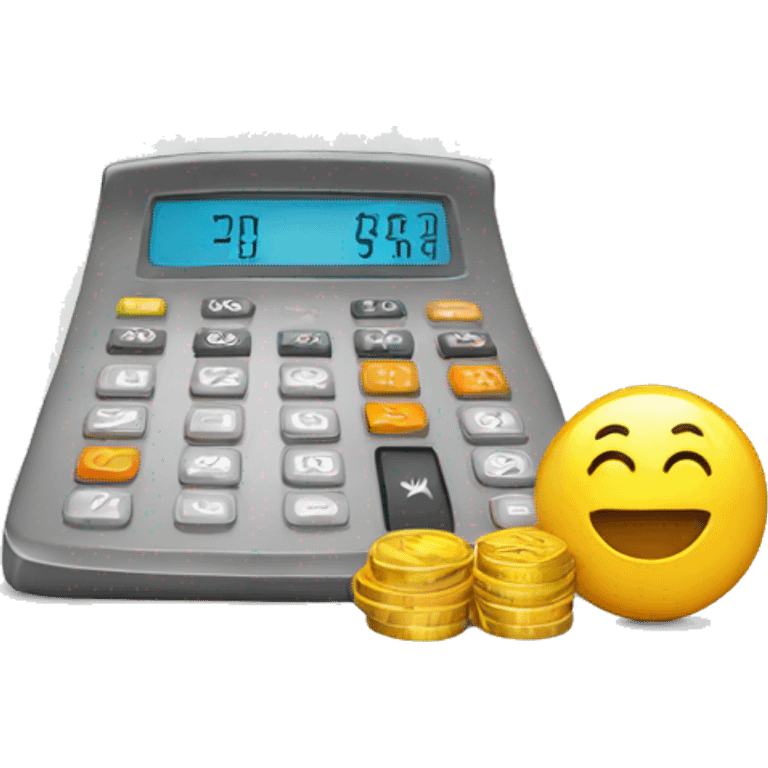 Calculator money emoji