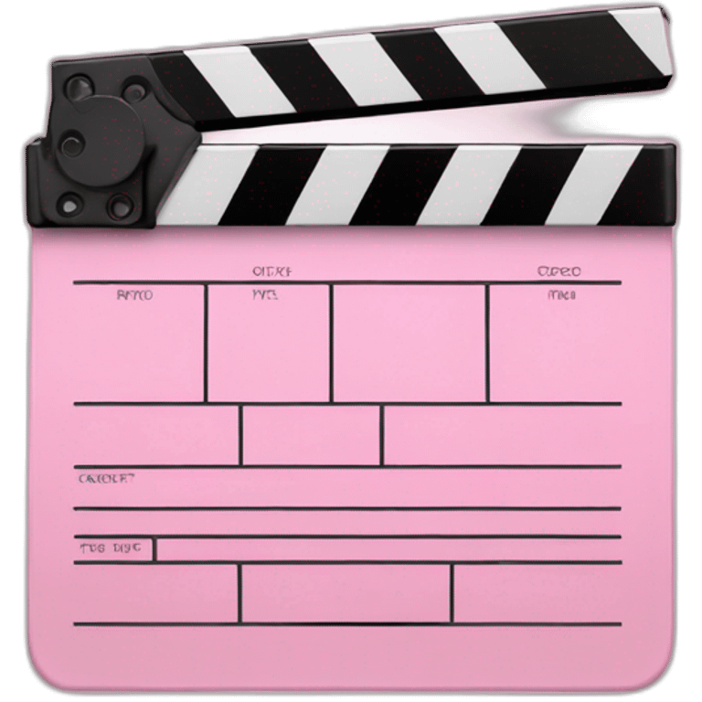 light pink clapperboard emoji