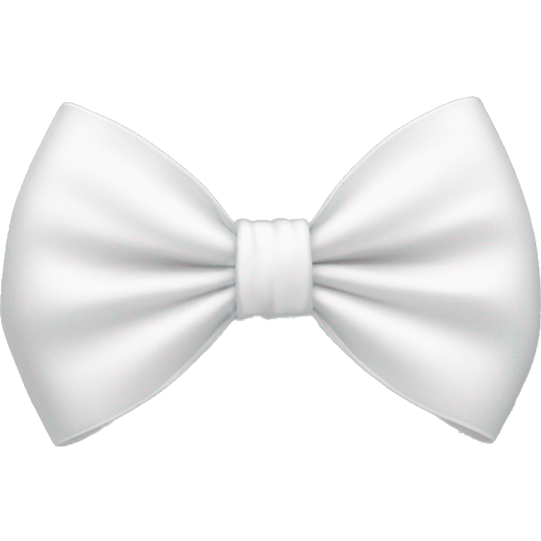 White bow on white bow emoji