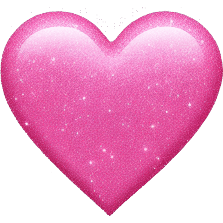 Pink glitter heart emoji