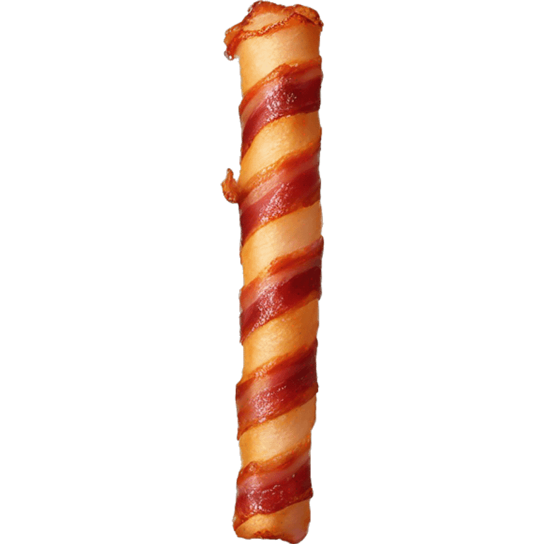 A Stick wrapped in bacon emoji