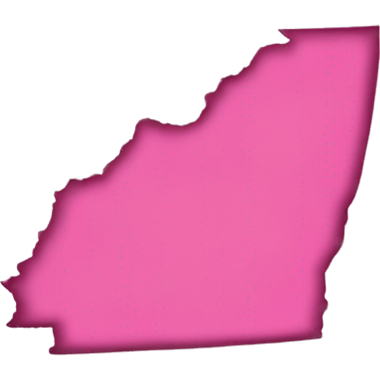 Pink state of Georgia emoji