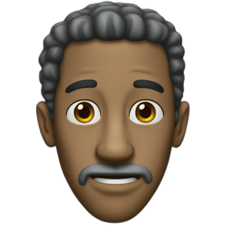 black man with squidward's nose emoji