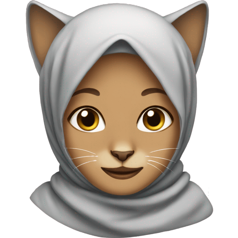 Hijabi cat emoji