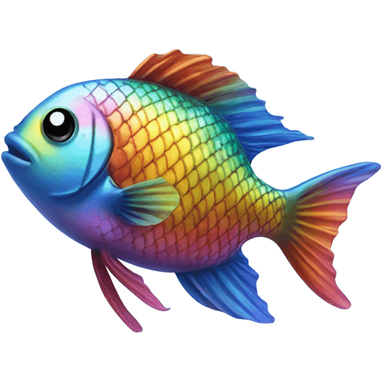 rainbow fish  emoji