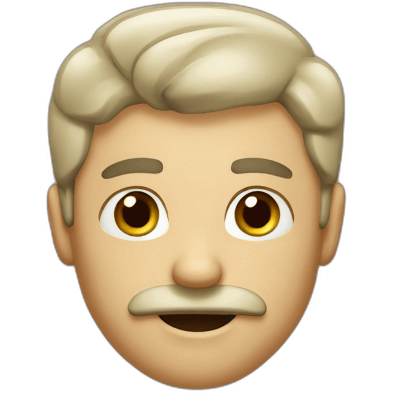 Guy with little mustache emoji