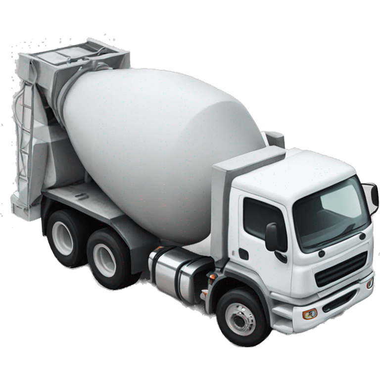 Concrete ready mix truck emoji