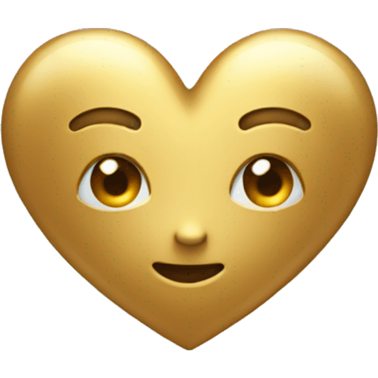 Golden heart emoji