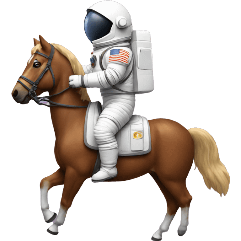 Astronaut on a horse emoji