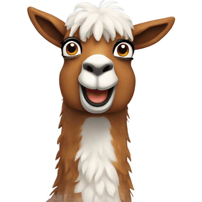 Goofy llama emoji