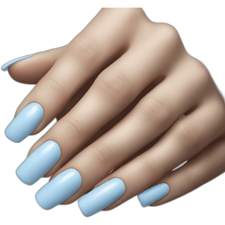 Light blue nails emoji