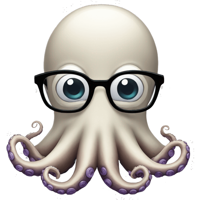 octopus with glasses emoji