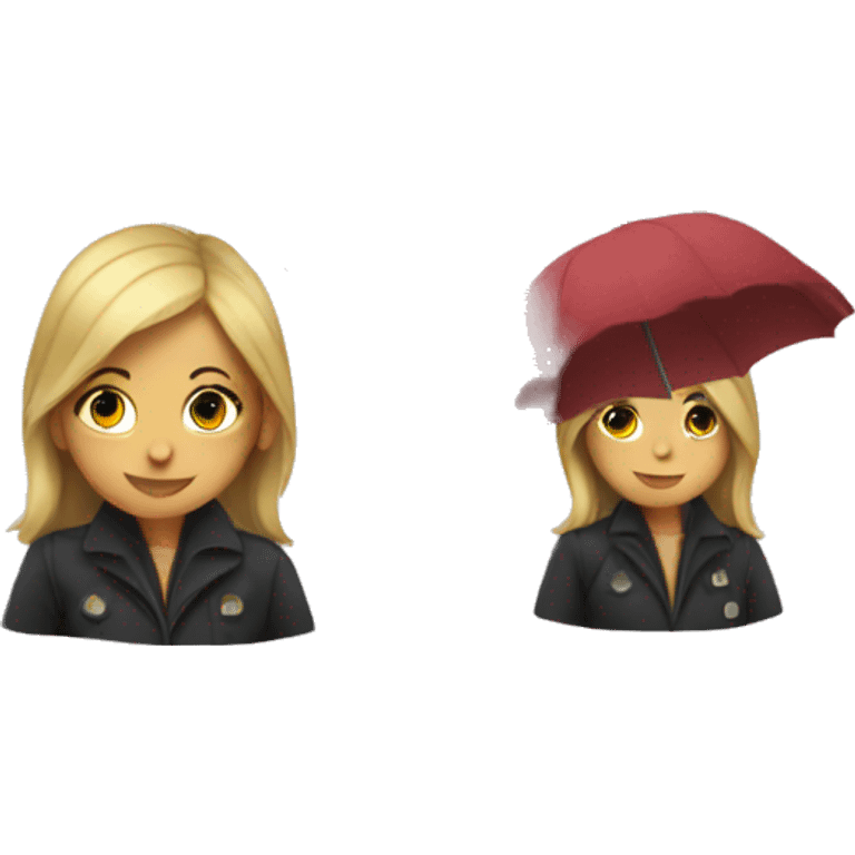 Umbrella girl emoji