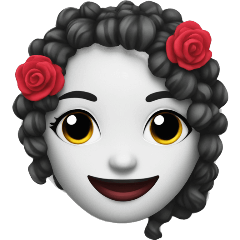 flamenco dancer smiley face type woth castagnettes emoji