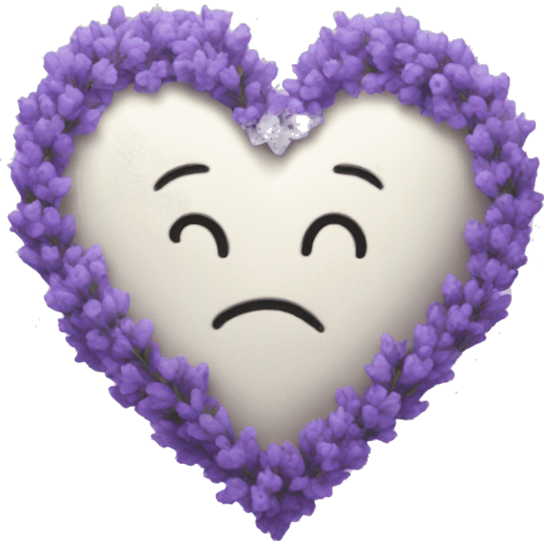 Lavender heart emoji