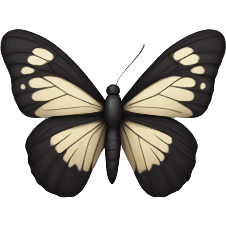 Mariposa negra emoji